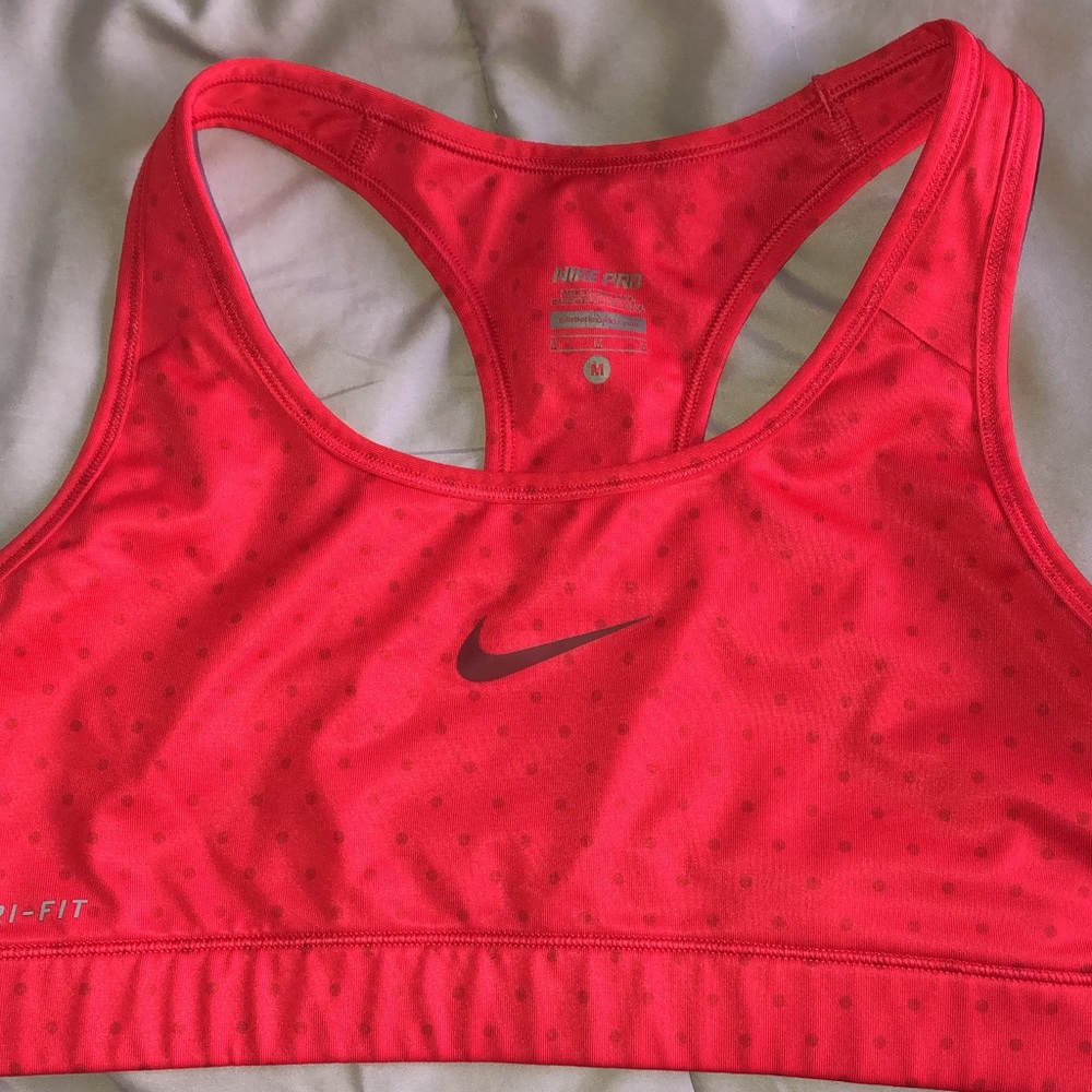 Red Nike Sports Bra